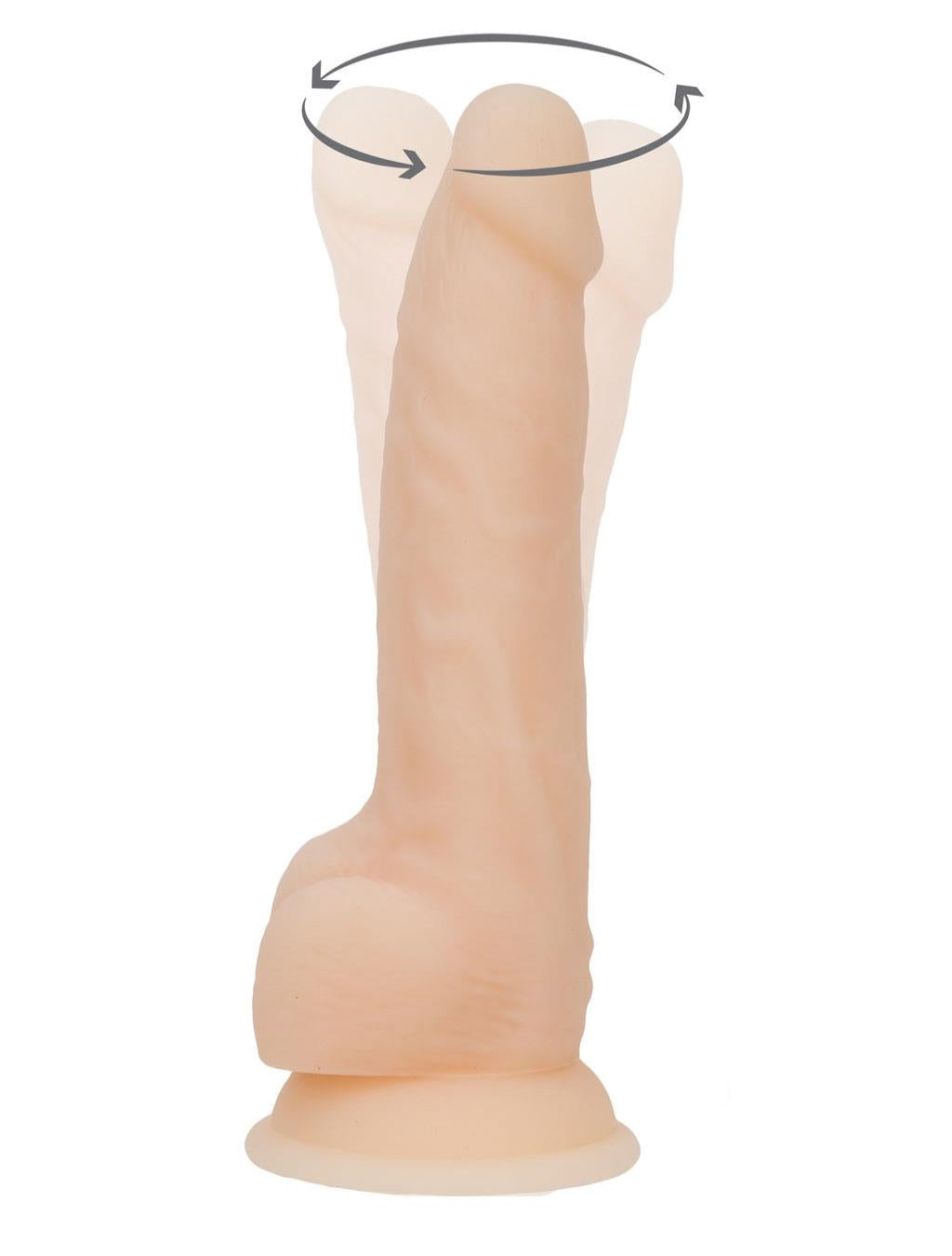 Swan Naked Addiction 8" Rotating Vibrator dildo