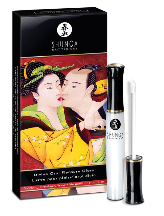 Shunga Divine Oral Pleasure Gloss - Strawberry