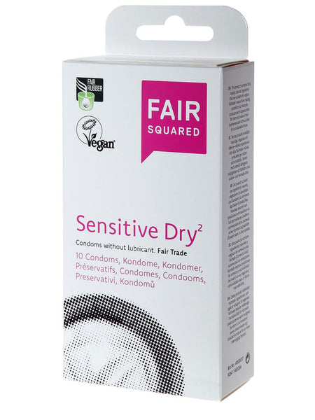 Fair Squared Sensitive Dry Condoms - 10Pcs