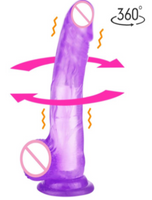 Erotic Jelly Big Dildo Realistic Rechargeable Rotating Dildo Vibrator Suction Cup