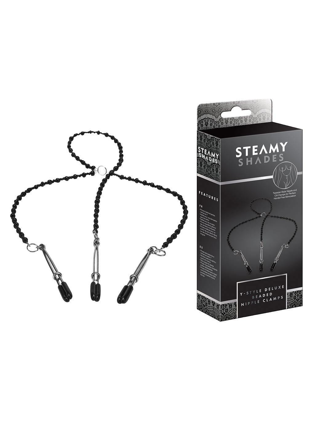 Steamy Shades Y-Style Beaded Nipple Clamp