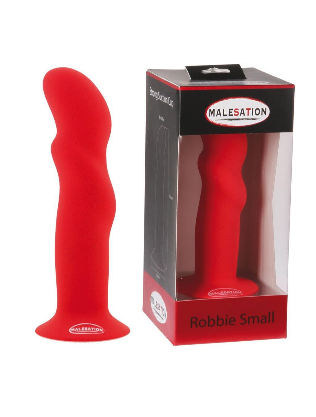 Malesation Robbie Dildo - Red - Small