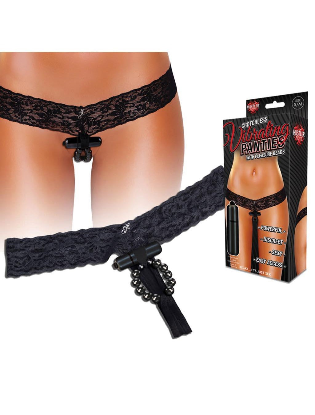 Var. Hustler Vibrating Panties with Beads